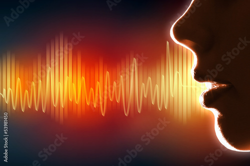 Illustration: Sound wave illustration Sound wave illustration