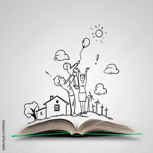 Photo: Opened book Opened book