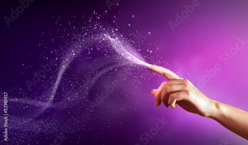 Photo: magical hands conceptual image magical hands conceptual image