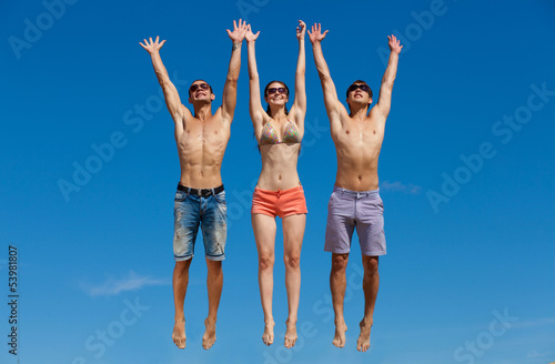Photo: Group Of Friends Having Fun On Summer Beach Group Of Friends Having Fun On Summer Beach
