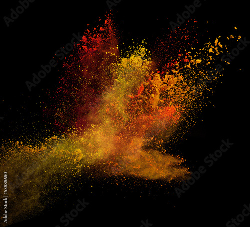Photo : launched colorful powder launched colorful powder