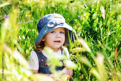 Photo: girl in grass girl in grass
