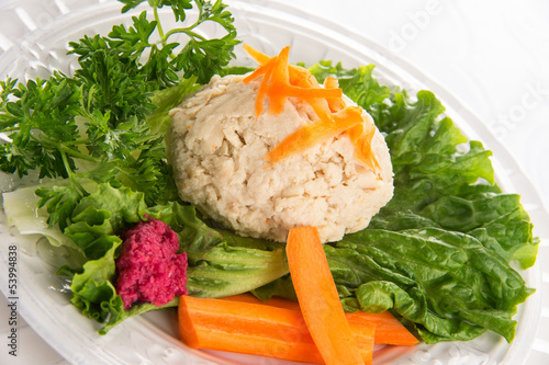 Photo: Traditional Jewish passover food gefilte fish Traditional Jewish passover food gefilte fish