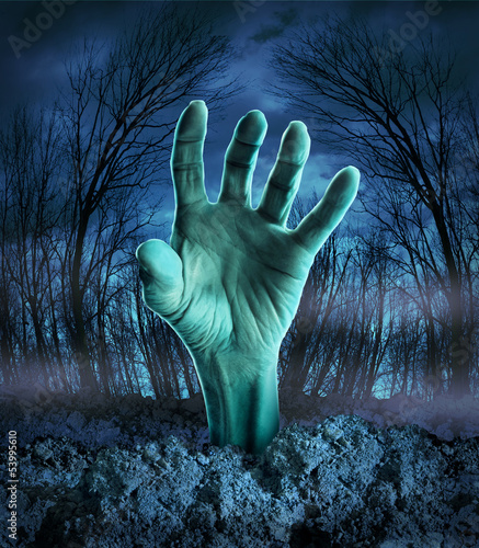Illustration: Zombie Hand Rising Zombie Hand Rising