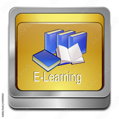 Vector: E-Learning Button E-Learning Button