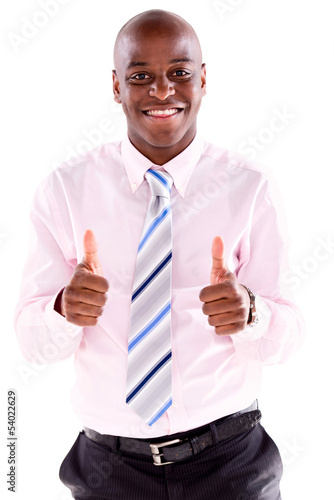 Photo: Business man with thumbs up Business man with thumbs up