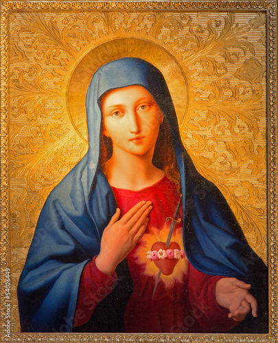 Photo: Vienna - Madonna paint from st. Peter church Vienna - Madonna paint from st. Peter church