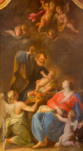 Photo: Vienna - Holy Family paint in Jesuits church Vienna - Holy Family paint in Jesuits church