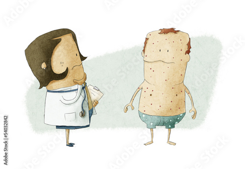 Illustration: Doctor and patient Doctor and patient