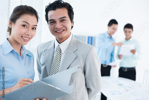 Photo: Cheerful business team Cheerful business team