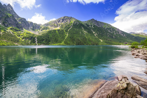 Photo: Eye of the Sea lake in Tatra mountains, Poland Eye of the Sea lake in Tatra mountains, Poland