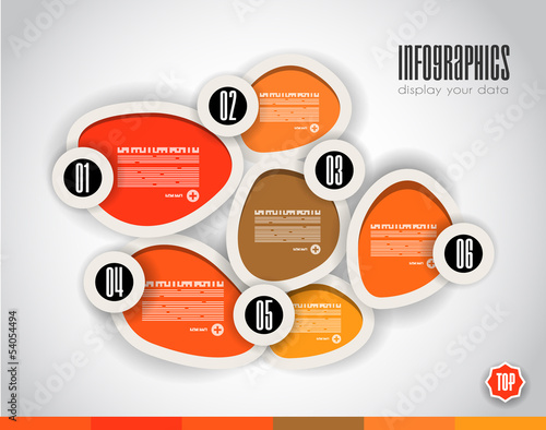 Vector: Infographics concept to display your data Infographics concept to display your data