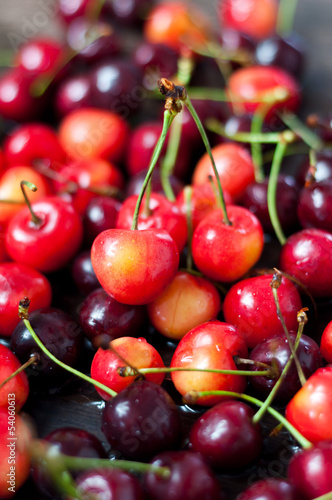 Photo: beautiful fresh cherries beautiful fresh cherries