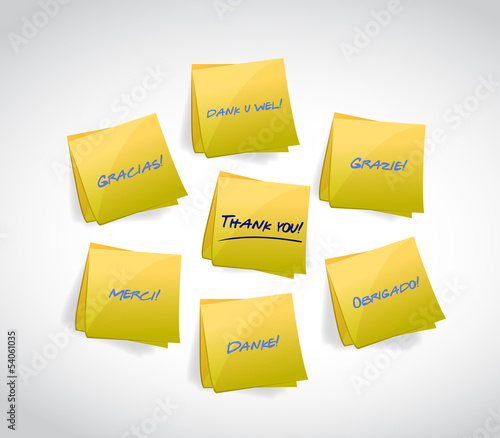 Illustration: Thank You written in various languages Thank You written in various languages