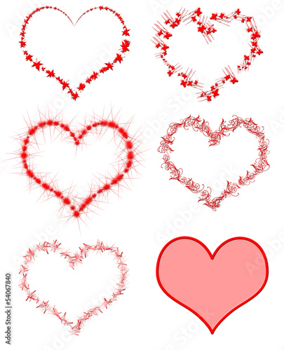 Illustration: cuori cuori