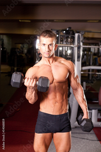 Photo: Bodybuilder training Bodybuilder training