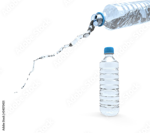 Illustration: Chorro de Agua de una Botella Chorro de Agua de una Botella