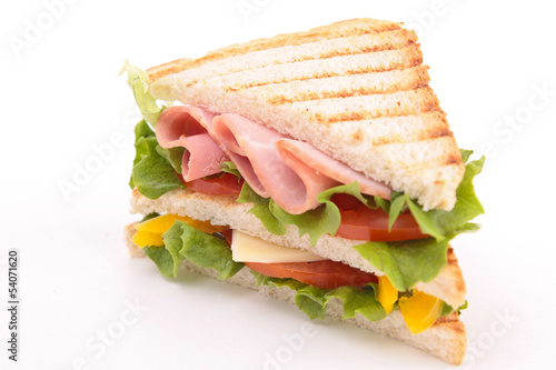 Photo: sandwich isolated sandwich isolated