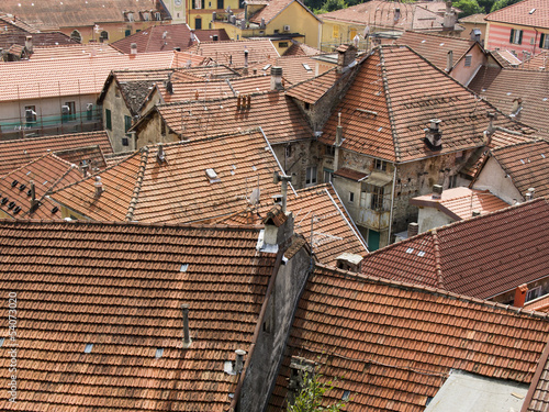 Photo: View on the roofs of an Italian town View on the roofs of an Italian town