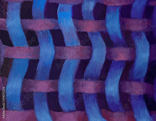 Photo: Blue and Purple Stripes Tangle Blue and Purple Stripes Tangle