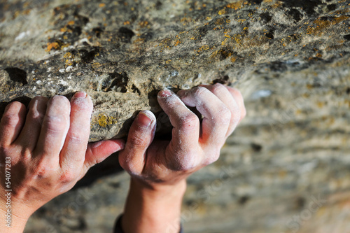 Photo: Climber hand Climber hand