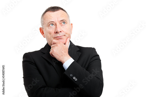 Photo: Thoughtful businessman Thoughtful businessman