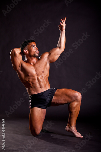 Photo: young bodybuilder posing young bodybuilder posing