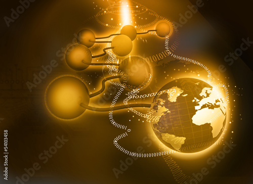 Illustration: networking and internet concept networking and internet concept