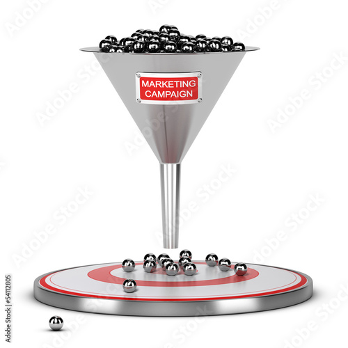 Illustration: Successful Mass Marketing Campaign Concept Successful Mass Marketing Campaign Concept