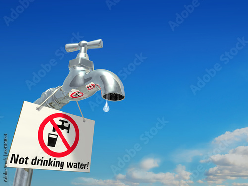 Illustration: Not drinking water! Not drinking water!