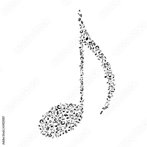 Vector: Musik Noten Notenschlüssel Musik Noten Notenschlüssel
