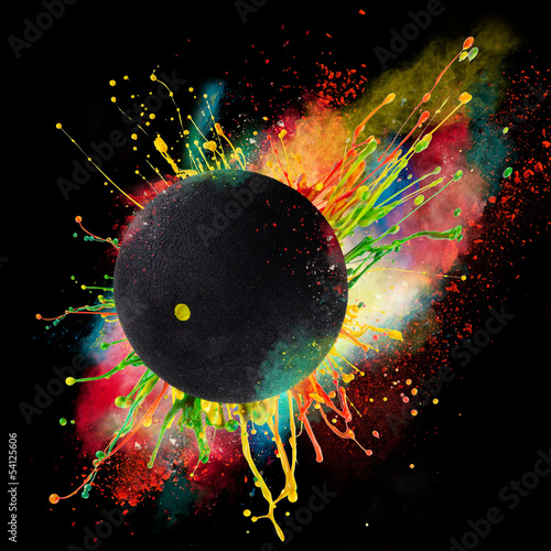 Illustration: Colorful paint splashing Colorful paint splashing
