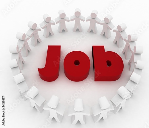 Illustration: People looking for job . Career opportunity concept People looking for job . Career opportunity concept