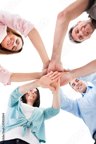 Photo: Hand Stacked Over Each Other Hand Stacked Over Each Other