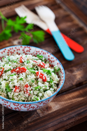 Photo: Cauliflower couscous with herbs and goji berries Cauliflower couscous with herbs and goji berries