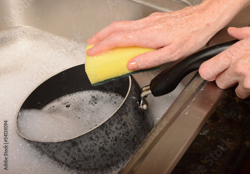 Photo: doing or washing dishes doing or washing dishes