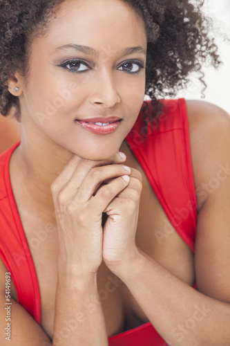 Photo: Happy Mixed Race African American Girl Happy Mixed Race African American Girl