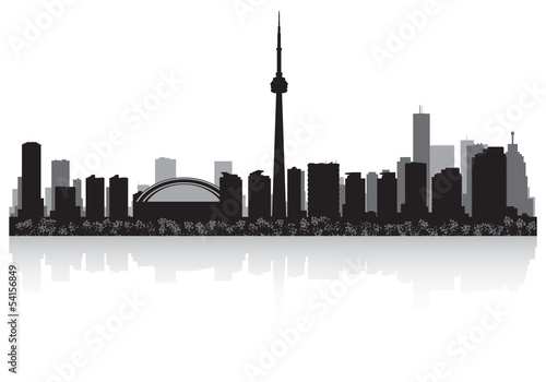 Vector: Toronto Canada city skyline vector silhouette Toronto Canada city skyline vector silhouette