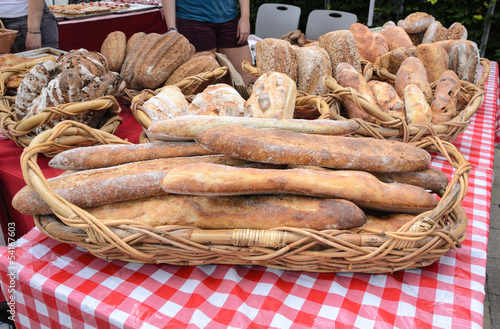 Photo: Organic Loaves at Farmers Market Organic Loaves at Farmers Market