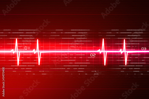 Illustration: ECG background. ECG background.