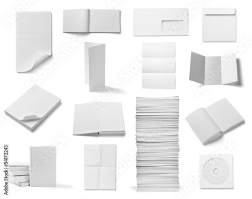 Photo: leaflet notebook textbook envelope blank paper template book leaflet notebook textbook envelope blank paper template book