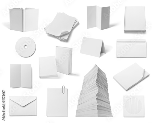 Photo: leaflet notebook textbook envelope blank paper template book leaflet notebook textbook envelope blank paper template book