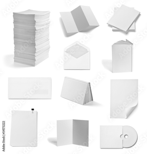 Photo: leaflet notebook textbook envelope blank paper template book leaflet notebook textbook envelope blank paper template book