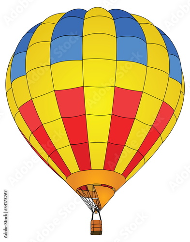 Vector: Hot Air Balloon Vector for Transportation Concept. Hot Air Balloon Vector for Transportation Concept.