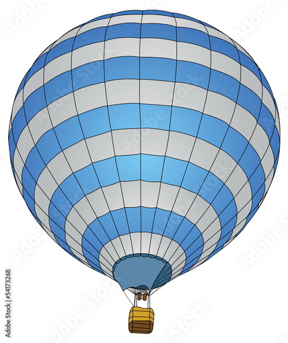 Vector: Hot Air Balloon Vector for Transportation Concept. Hot Air Balloon Vector for Transportation Concept.