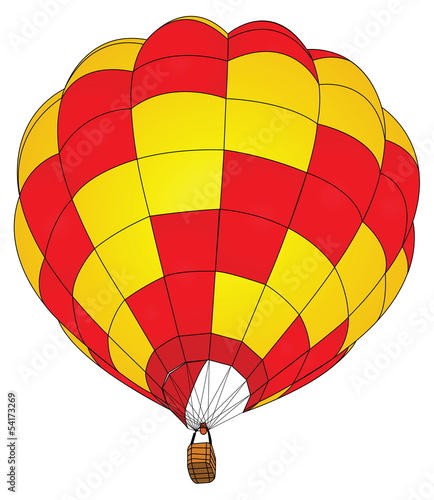 Vector: Hot Air Balloon Vector for Transportation Concept. Hot Air Balloon Vector for Transportation Concept.