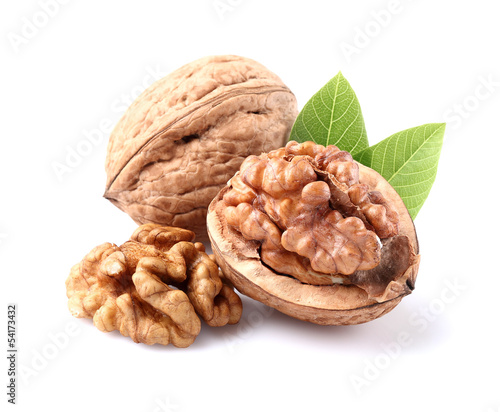 Photo: Dried walnuts with leaves Dried walnuts with leaves