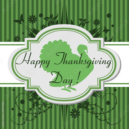 Vector: Happy Thanksgiving Day Happy Thanksgiving Day