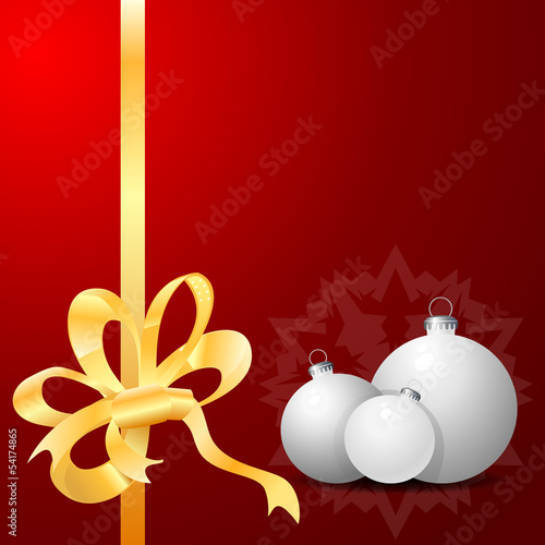 Vector: Red Background with Christmas balls. Eps10 Red Background with Christmas balls. Eps10