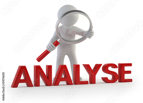 Illustration: 3d small people - Analyse 3d small people - Analyse